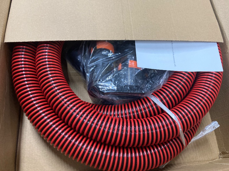 Photo 1 of 10FT Shop Vac Hose, Dust Collection Hose Kit for Home&Shop Vacuums System with 6 Adapters for Woodworking Power Tool & Sander, Compatible with festool/dewalt/bosch/ryobi/makita, etc Most Multi-Brands