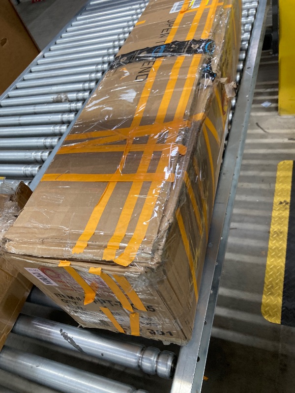 Photo 1 of ***(MISSING STAND, MISSING PART -SELLING AS IS)*** Puleo International 7.5ft Pre-Lit Slim Fraser Fir Christmas Tree with 350 Clear Lights, 1188 Realistic Dense Branch Tips, Easy Setup Artificial Trees with Sturdy Metal Stand