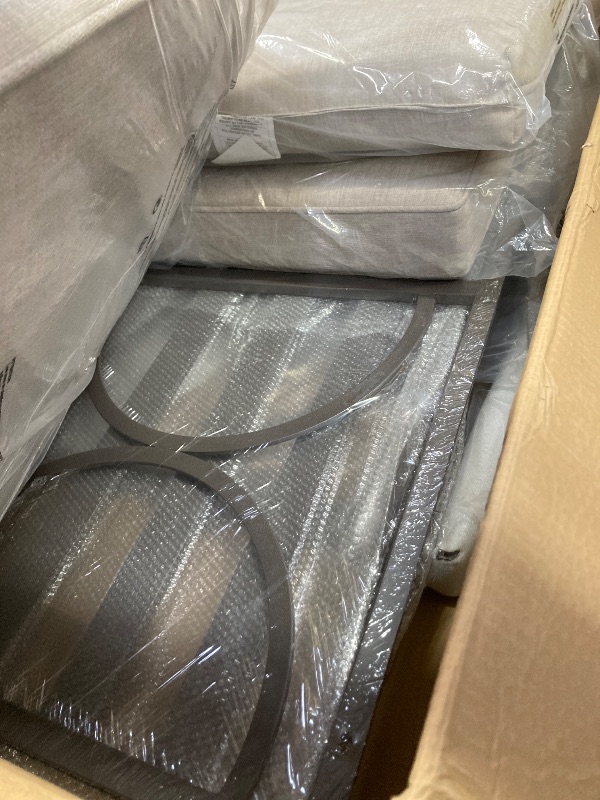 Photo 1 of *** ONLY ONE***Wisteria Lane Outdoor Patio Furniture Set, Outdoor Metal Sectional Furniture with Cushions, Outdoor Conversation Seating Set with Coffee Table for Balcony, Garden, Deck, Backyard, Brown