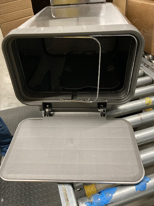 Photo 1 of **dirty**Home Zone Living 13 Gallon Large Capacity Kitchen Trash Can, Tall Stainless Steel Liner-Free Body, 50 Liter Capacity, Virtuoso Series