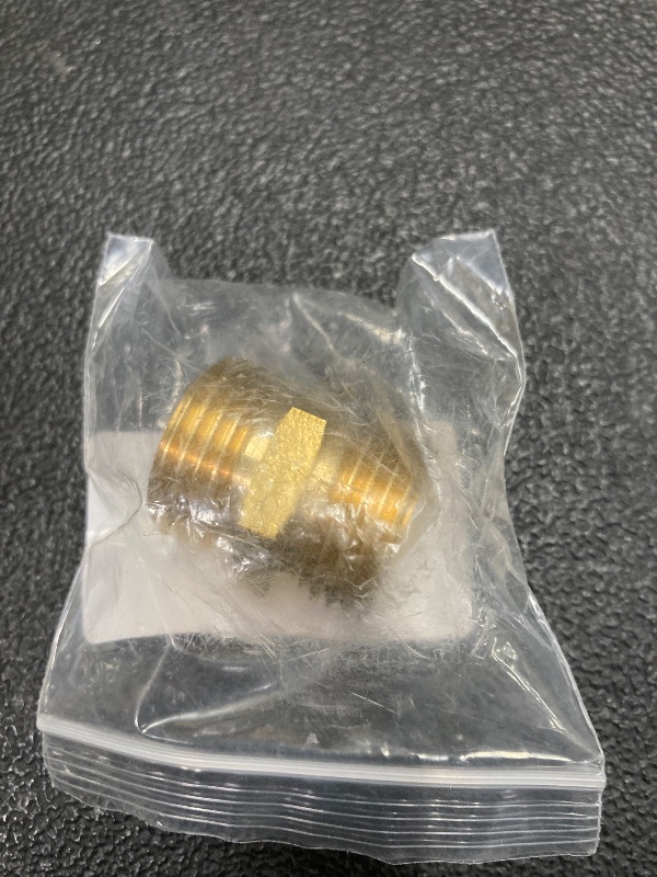 Photo 1 of (1-PK) EZ-FLuid 3/4" MHT X 3/4" MHT Male Garden Hose Adapter Connector Coupling,Brass Thread Garden Hose Threaded to Pipe Threaded Adapter Pipe Fitting