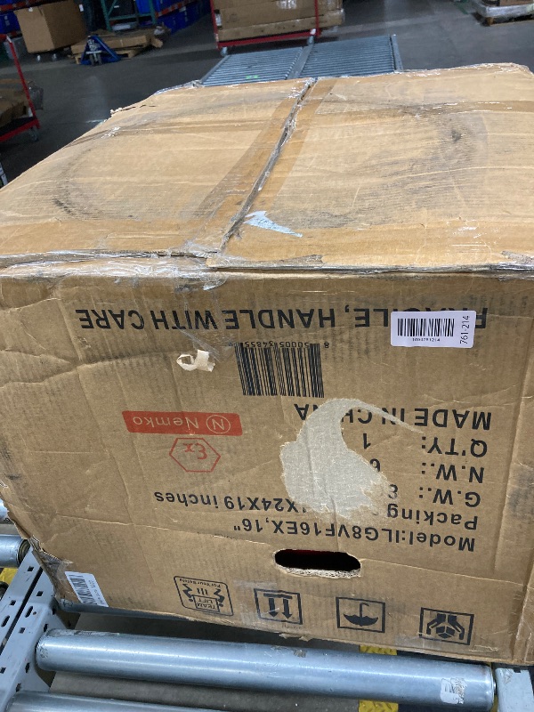 Photo 1 of ***(DAMAGED, SELLING AS IS ONLY -PARTS)*** 
iLiving - ILG8EF16EX Explosion Proof Utility High Velocity Blower, Fume Extractor, Portable Exhaust and Ventilator Fan, Air Ventilation with 4240 CFM, 3300 RPM (16 Inch)