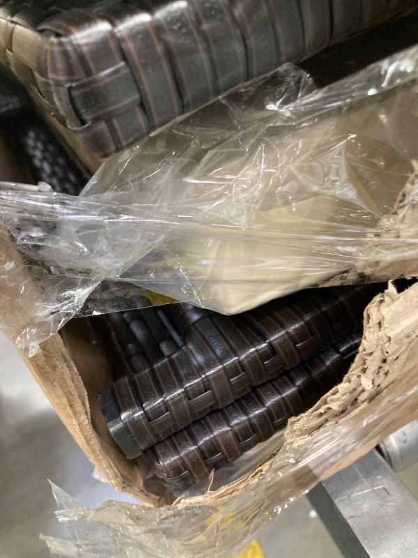 Photo 1 of ***(MISSING HARDWARE, MISSING PARTS, NO INSTRUCTION MANUAL -SELLING AS IS )*** 
Shintenchi Outdoor Patio Furniture Sets, Wicker Patio sectional , All Weather Wicker Rattan Patio Seating Sofas Cushion (Beige)  ***(BOX RIPPED TORN)*** 