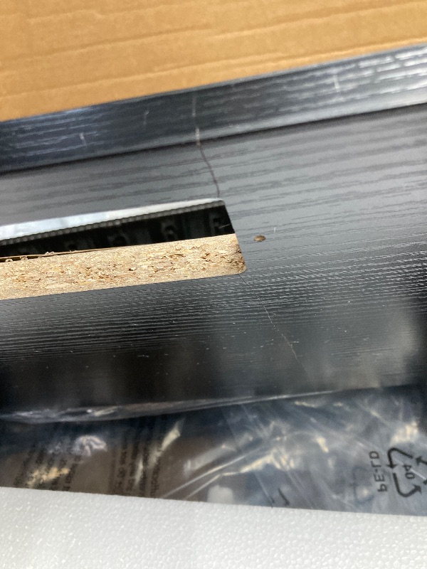 Photo 1 of *Crack in the stand top* See Photos* DECOMFY TV Stand with Fabric Drawer