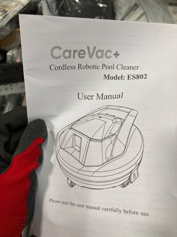 Photo 1 of *Scuffed up* CareVac Automatic Cordless Robotic Pool Cleaner Self-Parking Lasts 90 Min Running time For 80 sq M
