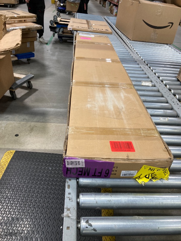 Photo 1 of *Corner bent/See Photo for Damage* Hally Stainless Steel Shelf 12 x 72 Inches 345 lb, NSF Commercial Wall Mount Floating Shelving for Restaurant, Kitchen, Home and Hotel