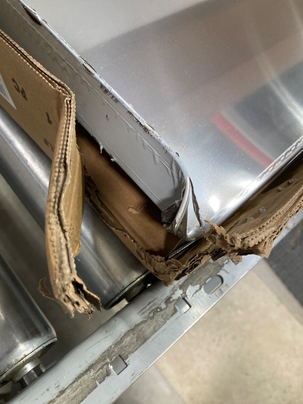 Photo 1 of *Corner bent/See Photo for Damage* Hally Stainless Steel Shelf 12 x 72 Inches 345 lb, NSF Commercial Wall Mount Floating Shelving for Restaurant, Kitchen, Home and Hotel
