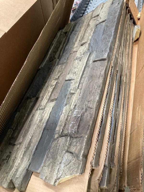Photo 1 of *Broken corners* Canyon's Edge Faux Stack Stone Panel - 24 in x 48 in - Nature's Spirit (44.76 Sq. ft. / Case) 6 Pack