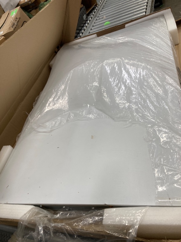 Photo 1 of *Dirty* Flash Furniture 8-Foot Granite White Plastic Folding Table