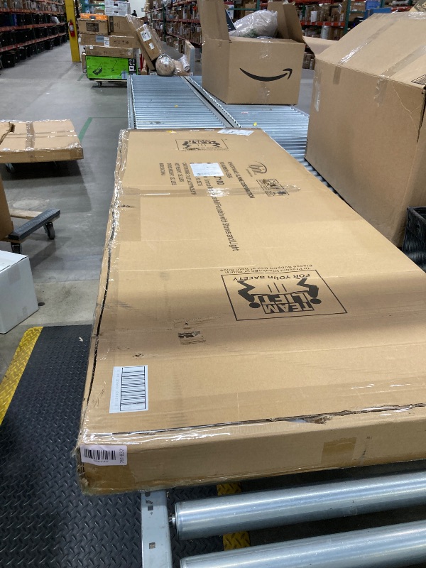 Photo 1 of *Box 1/2 * Alpine Corporation MLT100 Mirror Waterfall Fountain with Stones & Lights - Zen Indoor/Outdoor Decor for Office, Living Room, Patio, Entryway - 72 Inches - Modern Wall-Mounted Water Feature (Bronze)