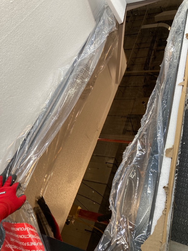 Photo 1 of *Box 1/2 * Alpine Corporation MLT100 Mirror Waterfall Fountain with Stones & Lights - Zen Indoor/Outdoor Decor for Office, Living Room, Patio, Entryway - 72 Inches - Modern Wall-Mounted Water Feature (Bronze)