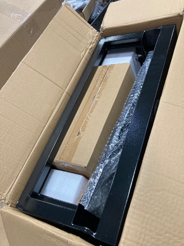 Photo 1 of *Box 2/2* *Scratched sides*  Alpine Corporation MLT100 Mirror Waterfall Fountain with Stones & Lights - Zen Indoor/Outdoor Decor for Office, Living Room, Patio, Entryway - 72 Inches - Modern Wall-Mounted Water Feature (Bronze)