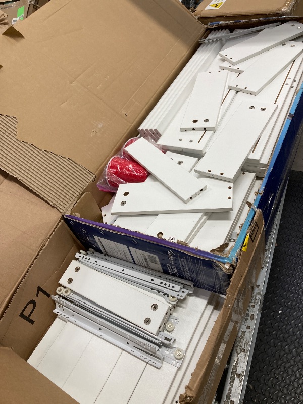 Photo 1 of *Dirty* Jocoevol Modern 8 Drawer Dresser White Dresser for Bedroom, Simply Chest of Drawers, Wood Storage Dresser with Deep Drawers for Living Room Hallway Entryway, White