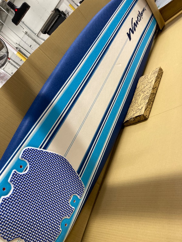 Photo 1 of *Dent in board* Wavestorm 8ft Classic Surfboard // Foam Wax Free Soft Top Longboard for Adults and Kids of All Levels of Surfing