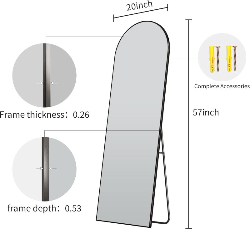 Photo 1 of *Similar Item* Arched Full Length Mirror