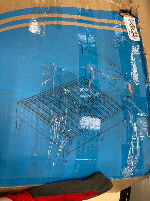 Photo 1 of *Size Unknown* Dark Grey Bed Frame