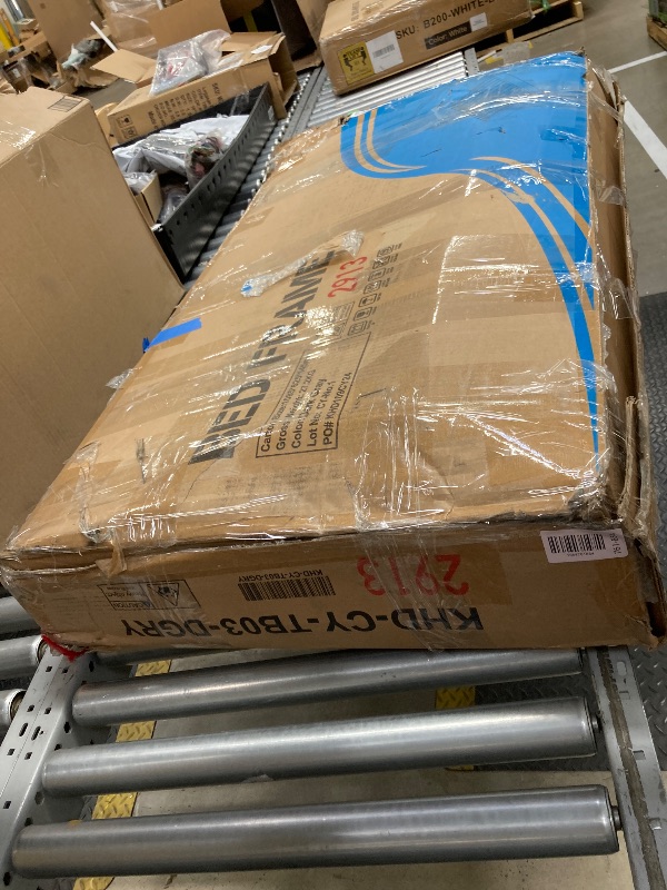 Photo 1 of *Size Unknown* Dark Grey Bed Frame