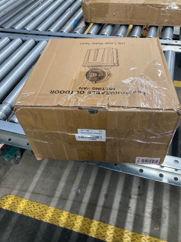 Photo 1 of *without charger***Portable Misting Fan - 11L Bucket, 20000mAh Rechargeable Battery Powered Fans for Patios, Outdoor Fans With Night Light, 3 Wind Speed & 4 Spray Mister Camping Cooling Fan, Waterproof Design MISSING CHARGER