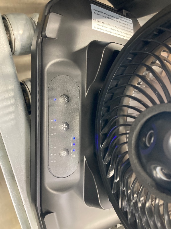 Photo 1 of *without charger***Portable Misting Fan - 11L Bucket, 20000mAh Rechargeable Battery Powered Fans for Patios, Outdoor Fans With Night Light, 3 Wind Speed & 4 Spray Mister Camping Cooling Fan, Waterproof Design MISSING CHARGER