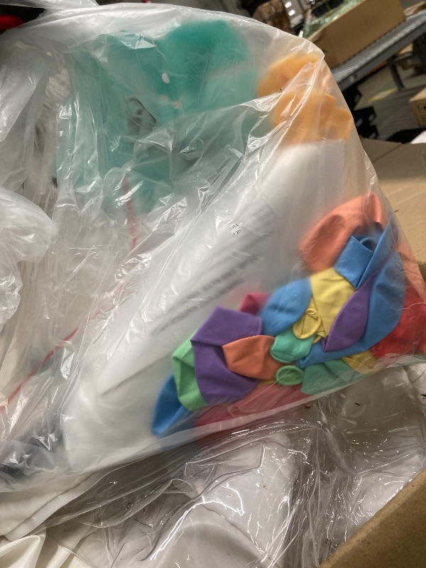 Photo 1 of *Stained* 10FT Inflatable White Bounce House,Indoor & Outdoor Bouncy Castle with Air Blower,Ball Pool and Slide for Wedding Party Kids Birthday Party