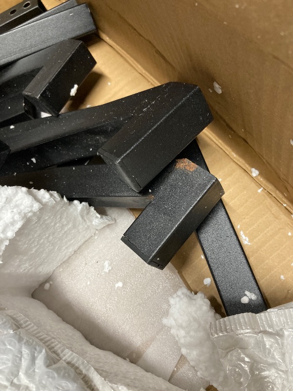 Photo 1 of *Rust?* HOPERAN Plant Stand with Grow Light, 6 Tier Tall Plant Stand Indoor with 4 Hanging Hooks, Half Moon Shaped Ladder Plant Shelf Display Holder, Large Plant Rack for Living Room, Patio, Balcony