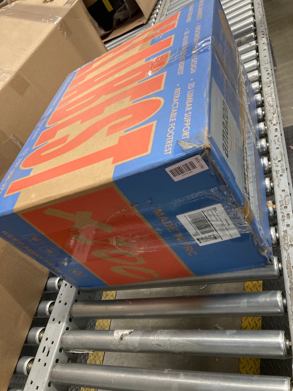 Photo 1 of *FACTORY SEALED* ELABEST X100 Ergonomic Office Chair with Footrest, Big and Tall Home Desk Chair with 5D Flip-Up Arms, Adjustable 3D Lumbar Support,High Back Rolling Computer Chair, Swivel Mesh Chairs (Midnight Mist)