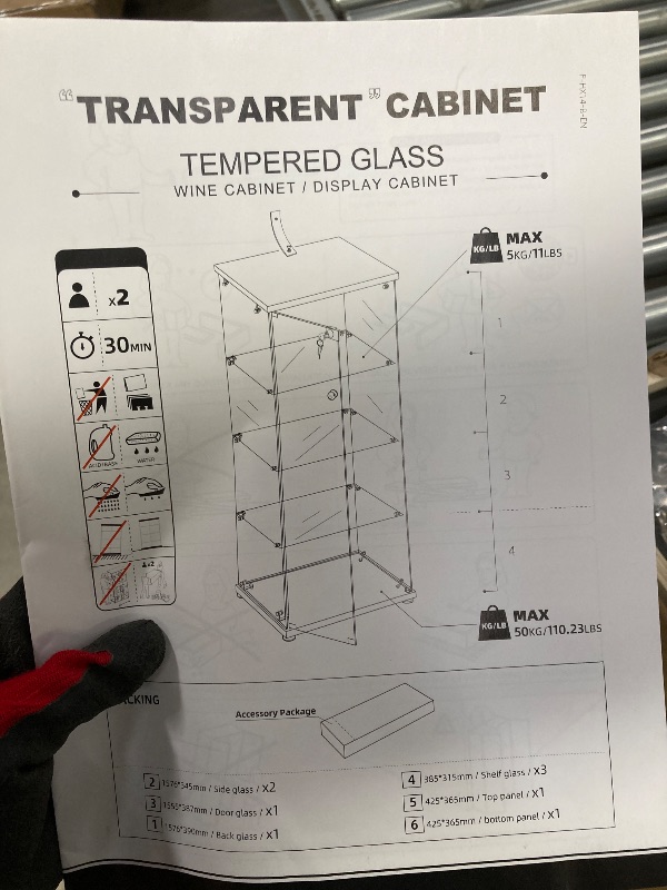 Photo 1 of *Heavy* Transparent Cabinet