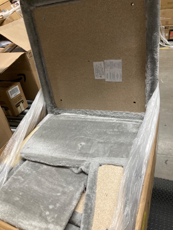 Photo 1 of *Heavy* Amolife 65.7" Large Cat Tree and Tower Condo for Indoor Cats with 2 Scratching Boards, Hammock & Post, Gray
