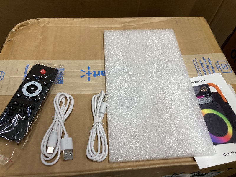 Photo 1 of *No cord to test* Kivdit Karaoke Machine for Kids and Adults,Portable Home Karaoke System with 2 Wireless Microphones,Bluetooth Speaker Singing Machine with RGB Lights for Party
