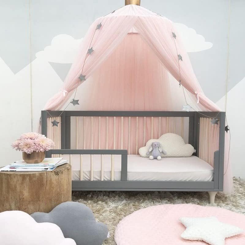 Photo 1 of 
Pinkrin Bed Canopy for Girls, Canopy for Girls Room with Stars Decor, Dreamy Crib Canopy for Girls-Soft, Flowy & Easy to Install-Princess
