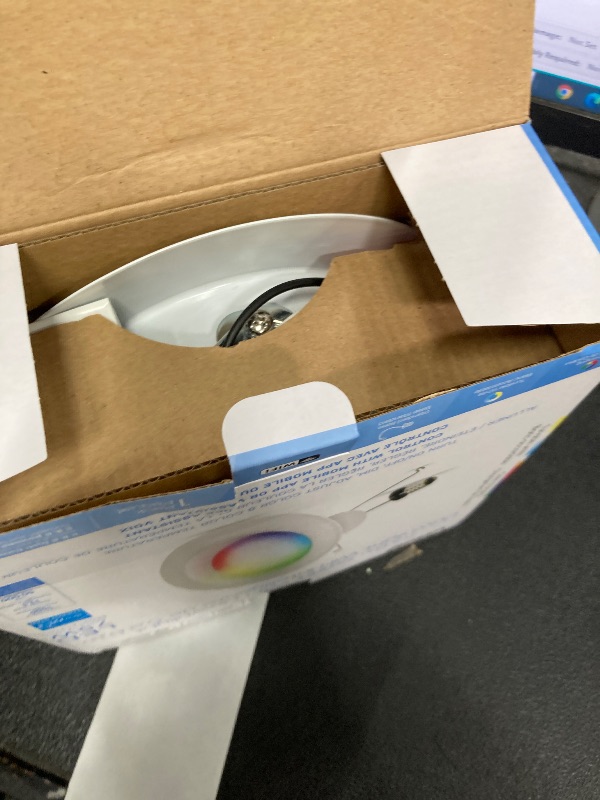 Photo 1 of Feit Electric Smart Recessed Downlights, 5-6 Inch, Wi-Fi LED, Dimmable Color-Changing, 1000 Lumens, 11.1W (75W Equivalent), Voice & App Control, Daylight to Soft White, 50,000 Hour Lifespan