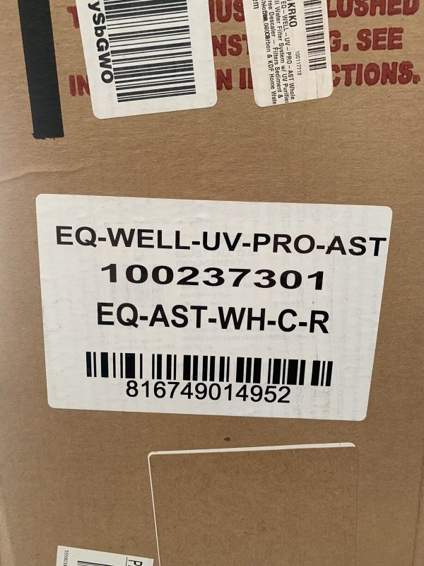 Photo 1 of ***INCOMPLETE SET/ ONLY ONE Aquasana Salt-Free Water Conditioner Replacement TANK EQ-AST-WH-C-R***
Aquasana Whole House Well Water Filter | 500K Gallons | UV, Carbon & KDF | Salt-Free Softener Alternative | Install Kit | Tackles up to 99.99% Chlorine, Bac
