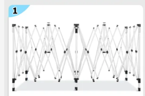 Photo 1 of *********TUBE ONLY**** COBIZI 13x26 Pop up Canopy Heavy Duty with 6 Sidewalls, Easy Set-up Commercial Outdoor Party, 100% Waterproof Wedding Canopy Gazebo, 2 Height Adjustable with Wheeled Bag, White