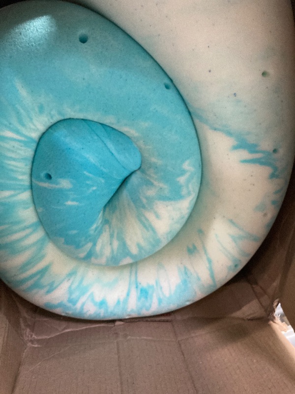 Photo 1 of Memory Foam Mattress Topper, Cooling Gel Infused Mattress Pad, Ventilated Bed Topper for Pressure Relief, CertiPUR-US Certified, Blue