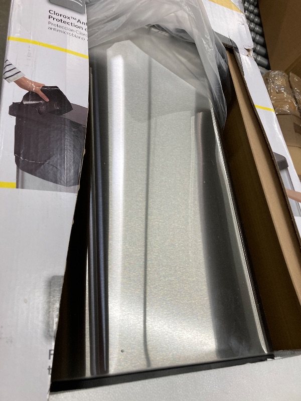 Photo 1 of **LID IS BROKE OFF HINGE ON ONE SIDE**Glad 20 Gallon Stainless Steel Step on Kitchen Trash Can