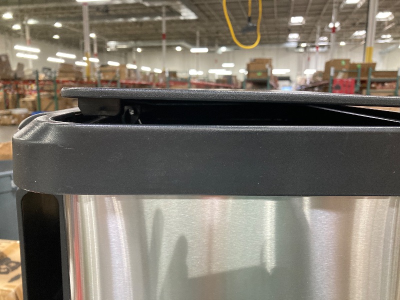 Photo 1 of **LID IS BROKE OFF HINGE ON ONE SIDE**Glad 20 Gallon Stainless Steel Step on Kitchen Trash Can