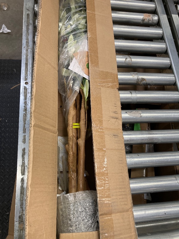 Photo 1 of **WHITE POT NO INCLUDED-COMES WITH BLACK POT**5FT Artificial Olive Tree with Fruits and Wood Branches Potted Faux Olive Plants. 8 Lb. DR.Planzen