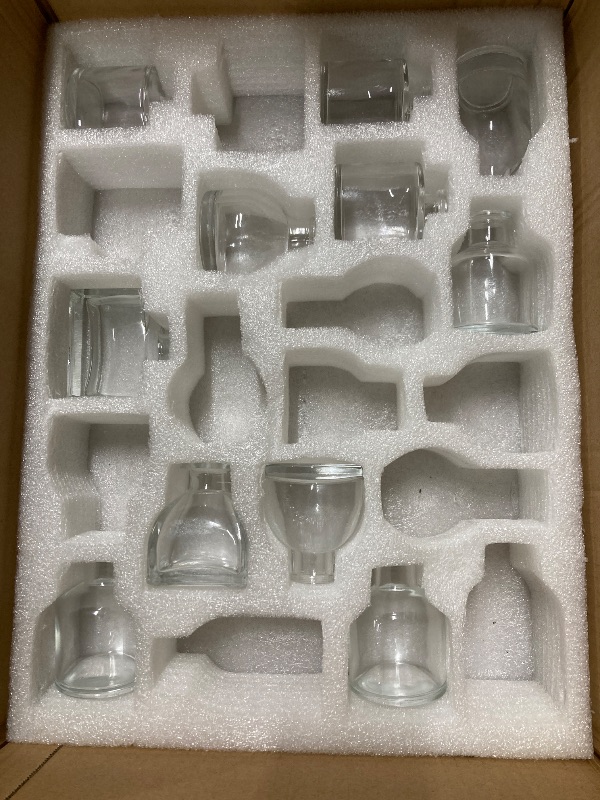 Photo 1 of ***(MISSING SOME VASES-INCOMPLETE-SELLING AS IS)***
 Glasseam Clear Glass Vases for Centerpieces: Mini Flower Vase Set 31Pcs Bud Vases in Bulk - Modern Small Vases for Home Room Wedding Party Dining Table Center Decor