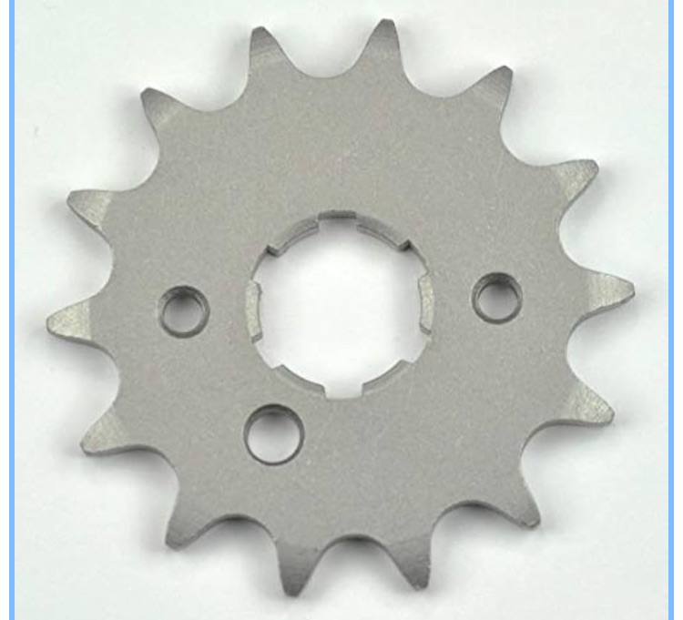 Photo 1 of 14T Steel Front Sprocket 14 Tooth Replacement for Yamaha Breeze/Grizzly/Warrior/Raptor 350 / YZ250