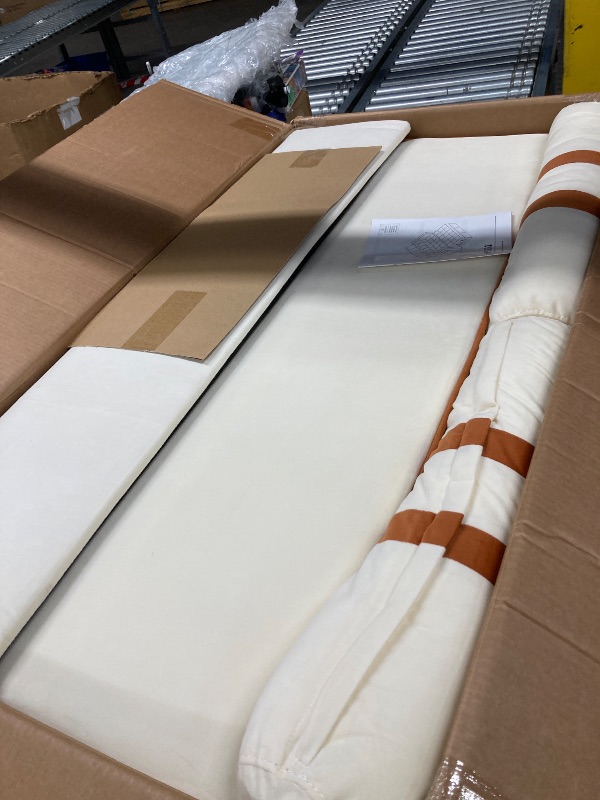 Photo 1 of ***BOX #1 -PARTS ONLY SELLING AS IS*** Marsail Sofa Bed, 3-in-1 Convertible Sleeper Sofa, Futon Couch with USB Charging, Side Pockets & Adjustable Backrest, Pull Out Couch for Living Room, Apartment, Loveseat, Velvet Fabric, Beige