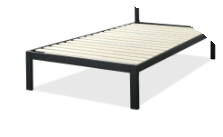 Photo 1 of ****It only has the bottom part, so they need more pieces.*******Zinus Mia 38" Metal Platform Bed Frame with Headboard, Twin