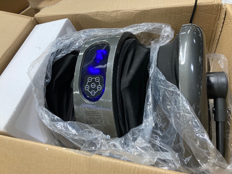 Photo 1 of **used*** TISSCARE Foot Massager with Heat, Shiatsu Foot Massager for Plantar Fasciitis, Neuropathy, Circulation and Pain Relief, Remote Control, Deep Kneading, Gifts for Women Men Mom Dad