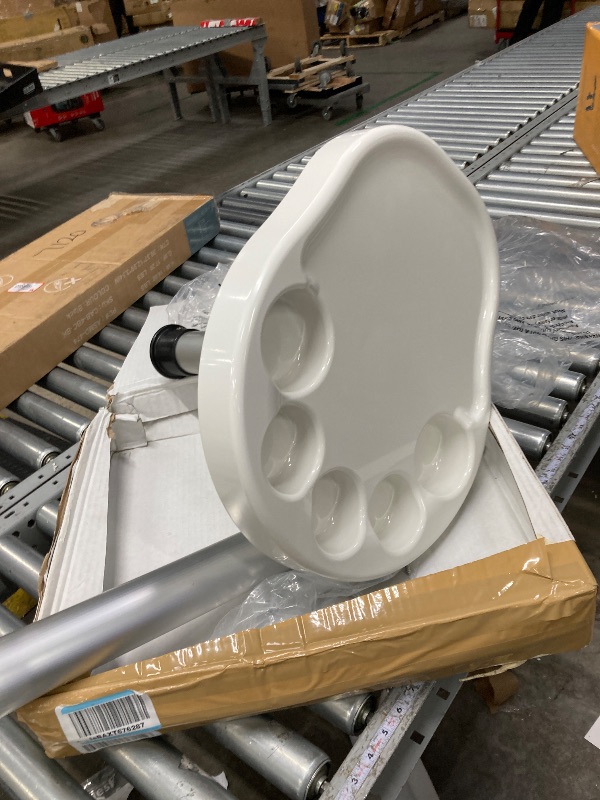 Photo 1 of **used misssing parts***  Wise 3070-710 Stowable Pontoon Party Platter Table, White