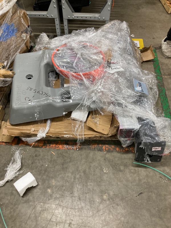 Photo 1 of **used misssing parts*****Spalding The Beast® 60" Tempered Glass Portable Basketball Hoop