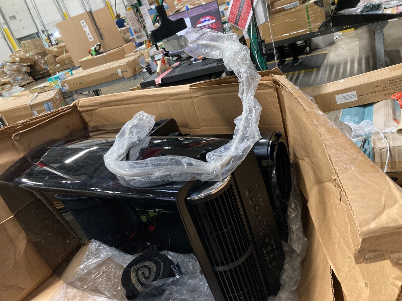 Photo 1 of *******The product is used, has some small scratches, and is missing parts, but it works******Midea Duo 10000 BTU DOE 115-Volt Black Vented Wi-Fi enabled Portable Air Conditioner Remote Control Included 450-sq ft -Cooling