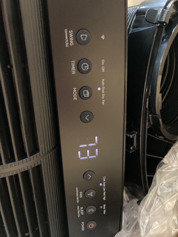 Photo 1 of *******The product is used, has some small scratches, and is missing parts, but it works******Midea Duo 10000 BTU DOE 115-Volt Black Vented Wi-Fi enabled Portable Air Conditioner Remote Control Included 450-sq ft -Cooling