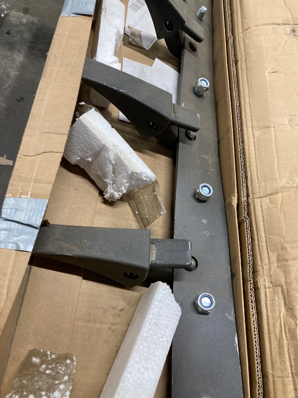 Photo 1 of *****the product is usedthey are missing pieces *****VEVOR Bucket Tooth Bar, 48'', Heavy Duty Tractor Bucket 6 Teeth Bar for Loader Tractor Skidsteer, 4560 lbs Load-Bearing Capacity Bolt On Design, for Efficient Soil Excavation and Bucket Protection