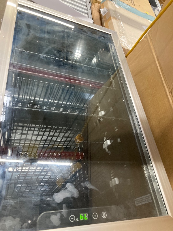 Photo 1 of ******The product is used and turned on normally. It is not known if it works at 100% because it needs time to cool down******Electactic Mini Fridge 130 Can Beverage Refrigerator Cooler, 3.2 Cu.Ft Drink Fridge forSoda Wine Beer, Digital Temperature Contro