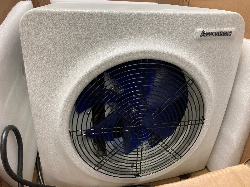 Photo 1 of **The product is used. It was connected and the button turned on, so it is missing parts and needs time to be 100% working.****use misssing parts**WOPOLTOP 17100 BTU Pool Heat Pump for Swimming Pools, Dual Function of Heating and Cooling, 5.2KW AC Fixed F