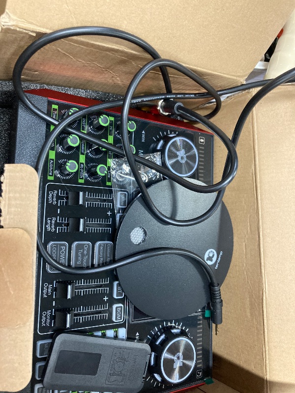 Photo 1 of ***used missing parts****G10 DJ & Podcast Equipment Bundle, Audio Interface with Cardioid Designer P15 Mic for Gamer and All-in-One DJ Mixer, Perfect for Live Streaming, Singing, YouTube, Gaming